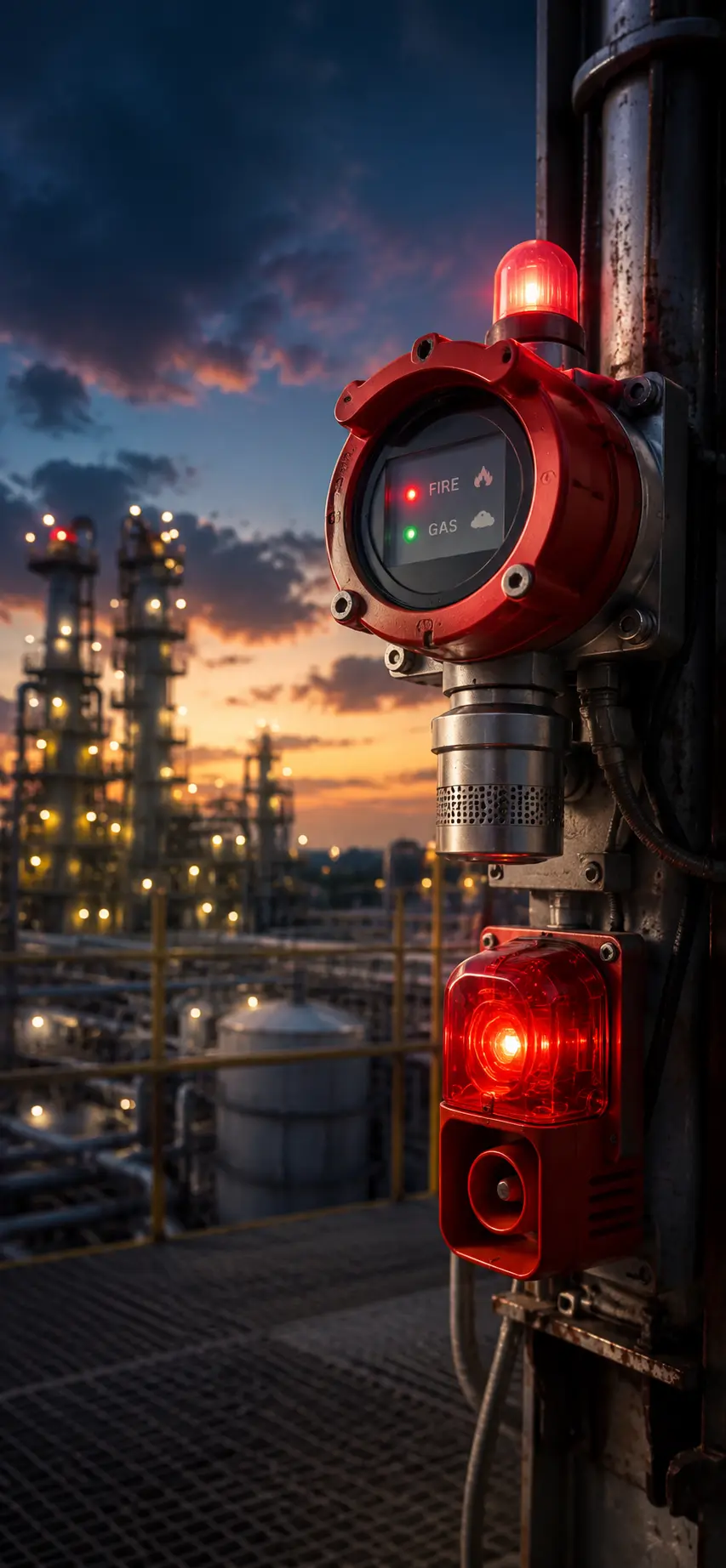 Industrial fire and gas detection system